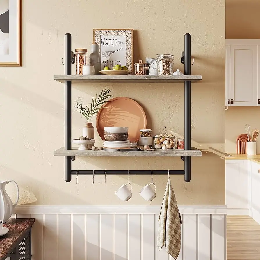 Estantes flotantes para cocinas: organización y estilo - Cuánto peso soportan los estantes flotantes estantes flotantes cocina - Cuánto peso soportan los estantes flotantes
